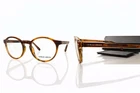 Giorgio Armani Brown Round Full Rim Acetate Eyeglasses Designer With Case New. Price: $180.00.
