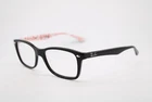 New Ray-ban Rb 5228 5014 Black Red White Print Authentic Eyeglasses 53-17. Price: $133.56.