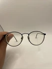 Rgp Eyeglasses Frame Only Unisex Black 49-19-140 Temple Full Rim Round Pre-owned. Price: $33.72.