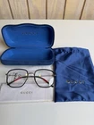 Gucci GG1197OA Black Metal Square Full Rim Eyeglasses Frames 56-18 145MM New. Price: $169.00.