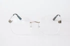 New Cartier Eyewear Optical Eyeglasses CT0418O 002 Silver. Price: $748.10.