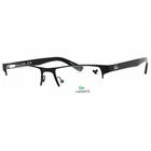 Lacoste Men's Eyeglasses Matte Black Rectangular Half Rim Metal Frame L2237 002 New. Price: $47.50.