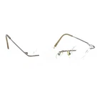 Brooks Brothers BB372T 1229T Titanium Brown Rimless Eyeglasses Frames 48-19 130 Pre-owned. Price: $74.99.