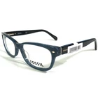 Fossil Eyeglasses Frames 7009 038I Blue Horn Black Cat 52-16-140 New. Price: $66.29.