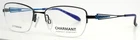 Charmant CH10630 Blue Womens Rectangle Half Rim Eyeglasses 52-17-135 B:35 New. Price: $29.99.