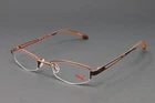 Puma Unisex Eyeglasses Small Frame Brown 48MM Half Rim Metal PU15337-BR New. Price: $39.99.