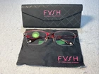 Fysh 3644 Eyeglasses Red 53-17-135 Sparkle S206 /with Hard Case Pre-owned. Price: $65.00.