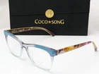 Coco Song Ccs 111 Col. Always Top Blue Silk Oval Eyeglasses Frames 52-16-140 New. Price: $89.95.