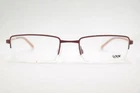 Vintage Look 10086 54 21 135 Red Semirimless Frame Eyeglasses Nos New. Price: $36.23.