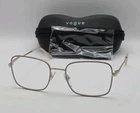 Vogue Eyeglasses Frames 4252 5174 51-18 135 Beige Gold Read Description New. Price: $39.00.