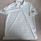 Adidas Golf Polo Shirt New Mens Xl Ajga Points Champ Mint Green Striped Nwt. Price: $44.99.