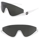 Gucci White Black Sport Wrap Shield GG1650S Unisex Rimless Sunglasses 007 New. Price: $184.25.