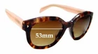 Sfx Replacement Sunglass Lenses Fits Prada SPR12S-F 53MM Wide New. Price: $34.99.