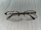 Burberry Eyeglasses 1012 Brown Half Rim Frame Italy 50 19 135 Pre-owned. Price: $14.21.