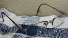 Saki Eyeglass Frames Mod 318 Oval Half Rim 51-17-135 Rose Gold Made In Japan Pre-owned. Price: $12.00.