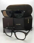 New Tom Ford Eyeglasses Tf 5532-B 52E 49-21 Tortoise Frame W/ Brown Clip On Lens. Price: $539.99.