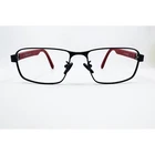 Champion Elite Eyeglasses Mens Black Red Rectangular Frames 57-16-145 Pre-owned. Price: $31.99.