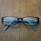 Prada Vpr 15G Purple Blue Rectangle Eyeglasses Frames Used 51-16-135 711-101 Pre-owned. Price: $99.99.
