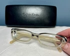 Calvin Klein Eyeglasses Frames Women CK697 022 Italy Hard Case Pre-owned. Price: $18.99.