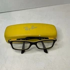 Ray Ban Youth Rb 1546 3435 125 Glasses Matte Black/yellow Frame W/case Pre-owned. Price: $24.99.