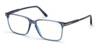 Tom Ford FT5696B 090 Shiny Transparent Blue/blue Block 56MM Rectangle Eyeglasses New. Price: $225.99.