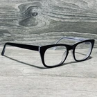 Baron BZ47 Eyeglass Frames Womens 52-19-145 Black Clear Rectangular Only Pre-owned. Price: $29.95.