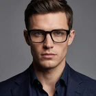Ermenegildo Zegna Eyeglasses EZ5262 001 Black Rectangular Frames 53MM New. Price: $214.92.