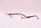 New Charmant Aristar AR16366 COLOR-535 Gold Brown Gun Authentic Eyeglasses 54-17. Price: $72.00.