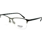 Ralph Lauren Polo PH1176 Mens Semi Rimless Eyeglass Frame 9050 Matte Gun 54-17 New. Price: $87.47.