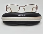 Vogue VO3705-B 811 Brown Rhinestone Semi Rimless Eyeglasses Frame W/ Case 51MM Pre-owned. Price: $30.99.
