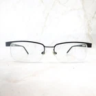 Capri Optics Eyeglasses Frame VP111 Unisex Black Metal Half Rim Square 53-17-140 Pre-owned. Price: $35.99.