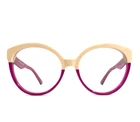 Alfred Kerbs Eyeglasses Frames Andrea Bepu Beige Clear Purple Fuchsia 53-18-145 New. Price: $149.99.