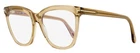 Tom Ford Blue Block Butterfly Eyeglasses TF6042-B 045 Transparent Brown 54MM FT6 New. Price: $169.00.