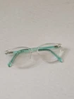 Puma Eyeglasses PJ00490C0S 001 Light Blue Aqua Clear 49-16-135 Frames Only Pre-owned. Price: $19.99.