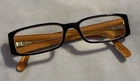 Prada Women's Eyeglasses Black Orange Full Rim Frames Italy Pre-owned. Price: $83.00.