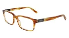 New Salvatore Ferragamo Sf 2772 216 Striped Brown Eyeglasses 57/17/145 With Case. Price: $99.95.