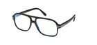 Tom Ford FT6058-B 001 Shiny Black Soft Square Blue Block Men's Eyeglasses New. Price: $399.99.