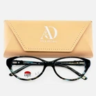 Cafe Lunettes 3191 #2 Brown Teal Womens Semi Cat Eyeglasses 53-16-135 B:37 New. Price: $34.99.
