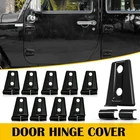 Black Exterior Door Hinge Cover & Hood Trim For Jeep Wrangler Jk 07-18 New. Price: $23.74.
