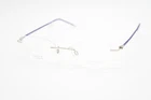 New Charmant CH16714E Silver Purple Authentic Eyeglasses 99-19. Price: $83.40.
