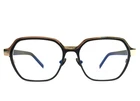 Tom Davies Eyeglasses Frame TD739 Col. 2248 Black Gold Hexagon 51-16-140 New. Price: $299.99.