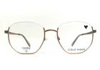 Cole Haan Eyeglasses Frames CH4509 717 Gold Green Geometric Half Rim 51-19-140 New. Price: $69.99.