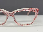 Alain Mikli Eyeglasses Frames Red Square Oval Cat A03016 NP:307 New. Price: $177.82.