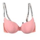 Victorias Secret Shirt Lightly Lined Demi Bra Women 34DD Pink Floral Lace Band Pre-owned. Price: $21.95.