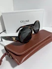 Celine Triomphe CL40194U 53A Shiny Havana/smoke Oval Women's Sunglasses New. Price: $250.00.