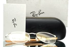 Ray Ban RB7553 3216 Silver Beige Unisex Round Half Rim Eyeglasses 52-20-140 B:46 New. Price: $129.99.