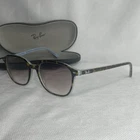 Ray Ban Leonard Eyeglasses RB2193 Tortoise Outer Baby Blue Interior Frame Only Pre-owned. Price: $22.97.