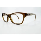 Bebe Eyeglasses Womens Brown Topaz Crystal BB5087 Lioness 52-15-135 Pre-owned. Price: $39.99.