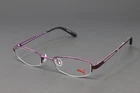 Puma Unisex Eyeglasses Small Frame Purple 46MM Half Rim Metal PU15337-PU New. Price: $39.99.