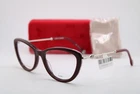 New Carolina Herrera Ch 0021 Lhf Burgundy Silver Authentic Eyeglasses 54-17. Price: $124.02.